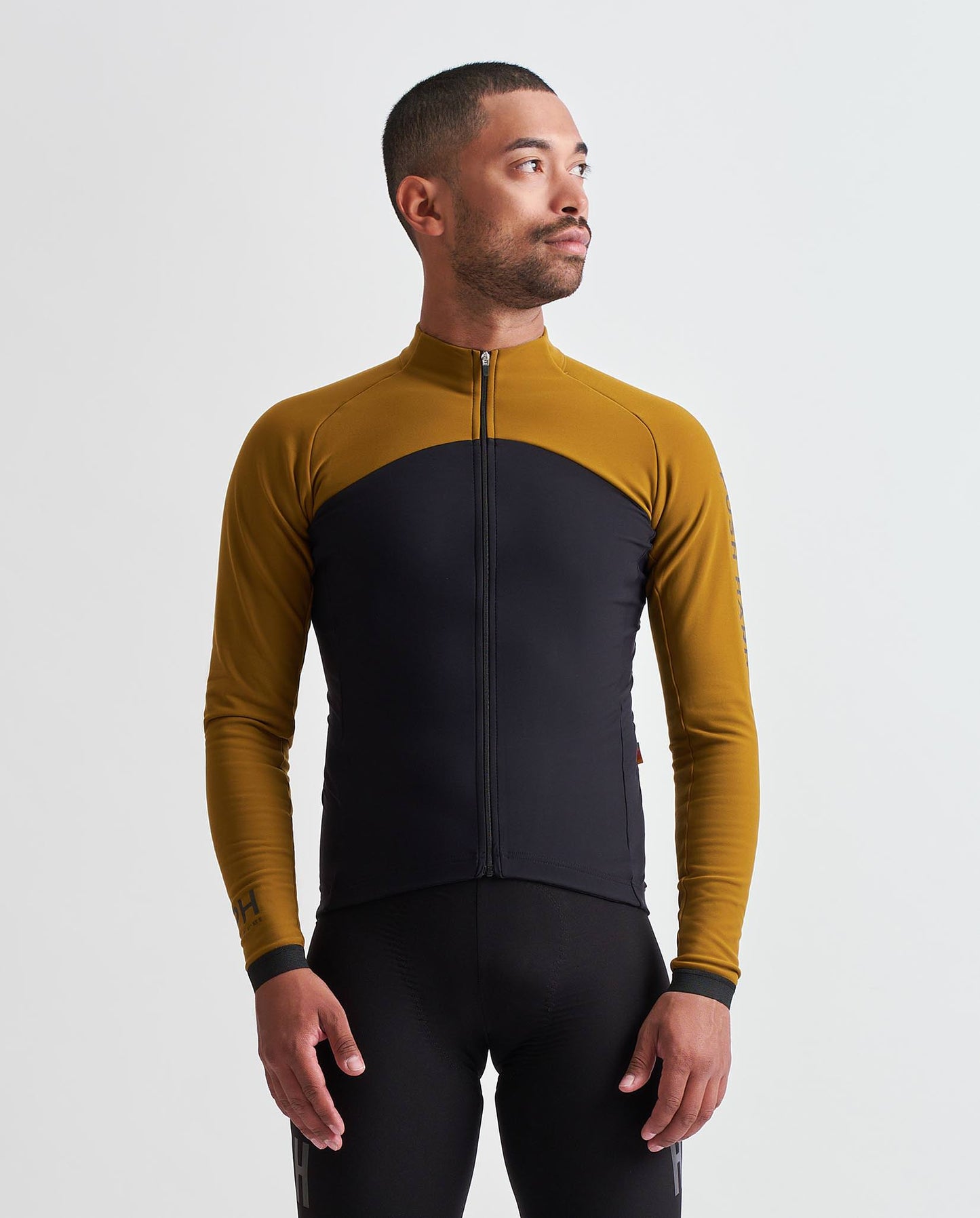 Push Hard Copper Mustard Black Jersery