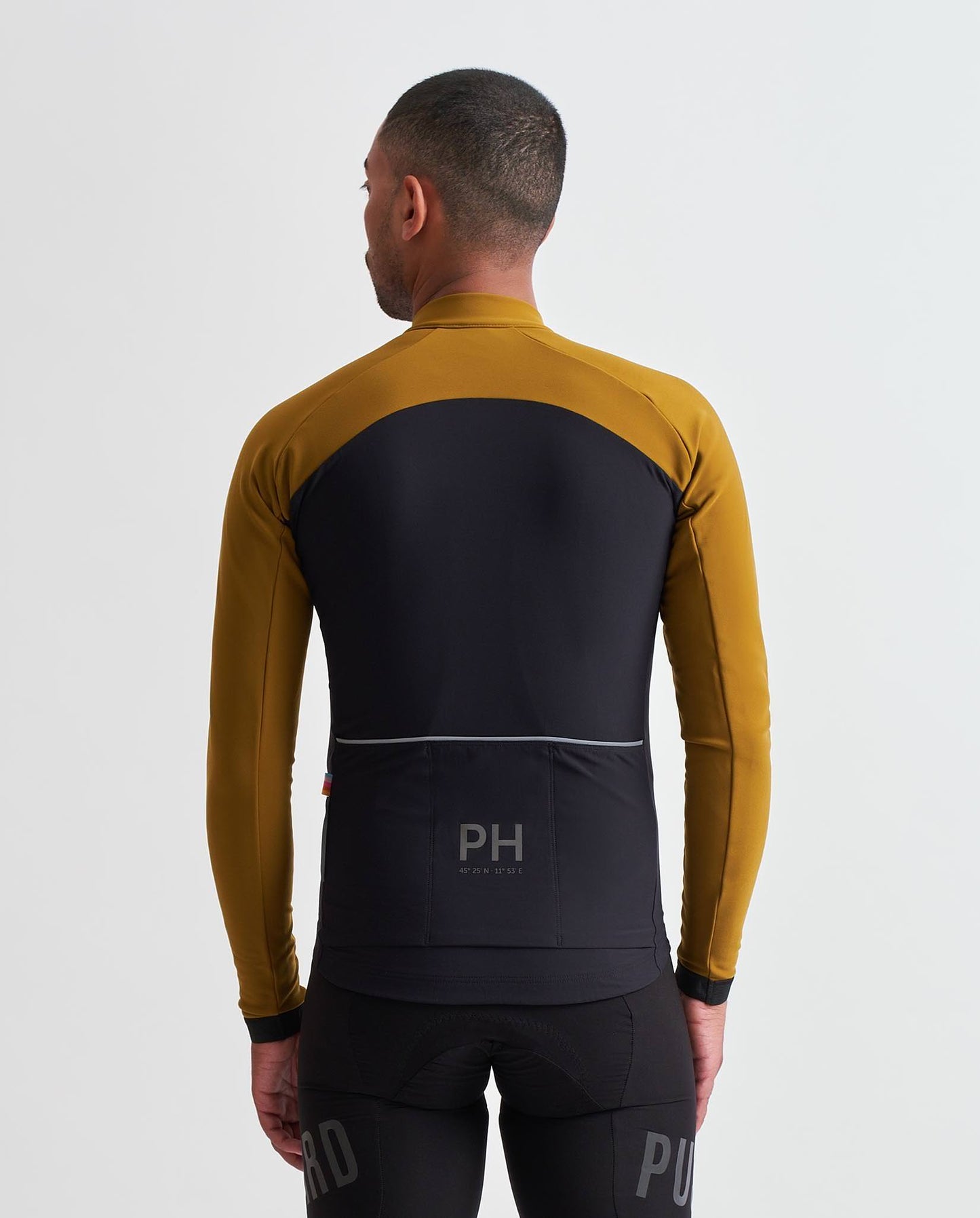 Push Hard Copper Mustard Black Jersery