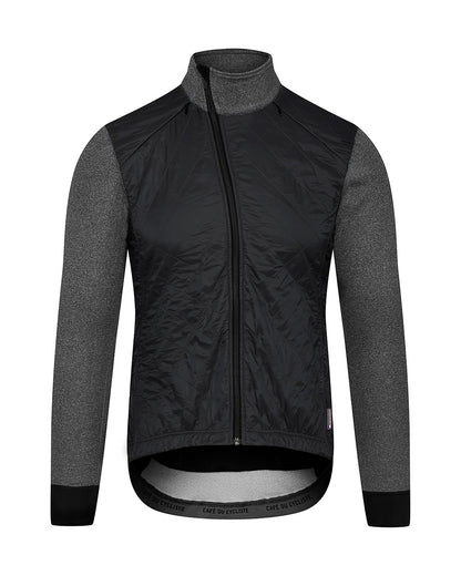Café Du Cycliste Heidi Winter Jacket Men Grey-Black